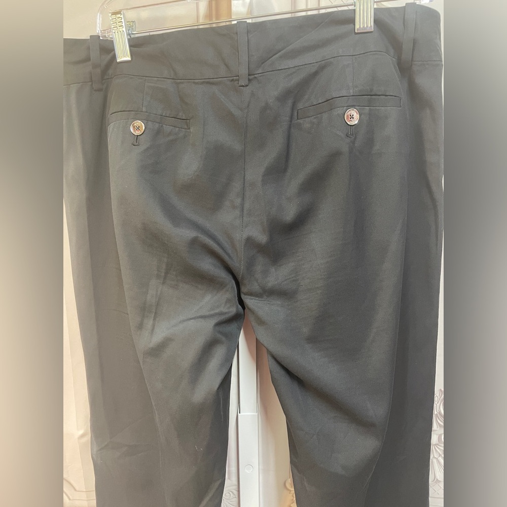 Michael Michael Kors Wellesley Ankle Fit Black Cotton Size 10 Pants - Picture 6 of 6